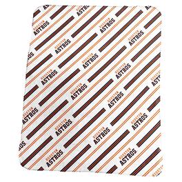 Logo Brands - Houston Astros 50" x 60" Classic Vertical Stripe Fleece Throw Blanket - Multicolor
