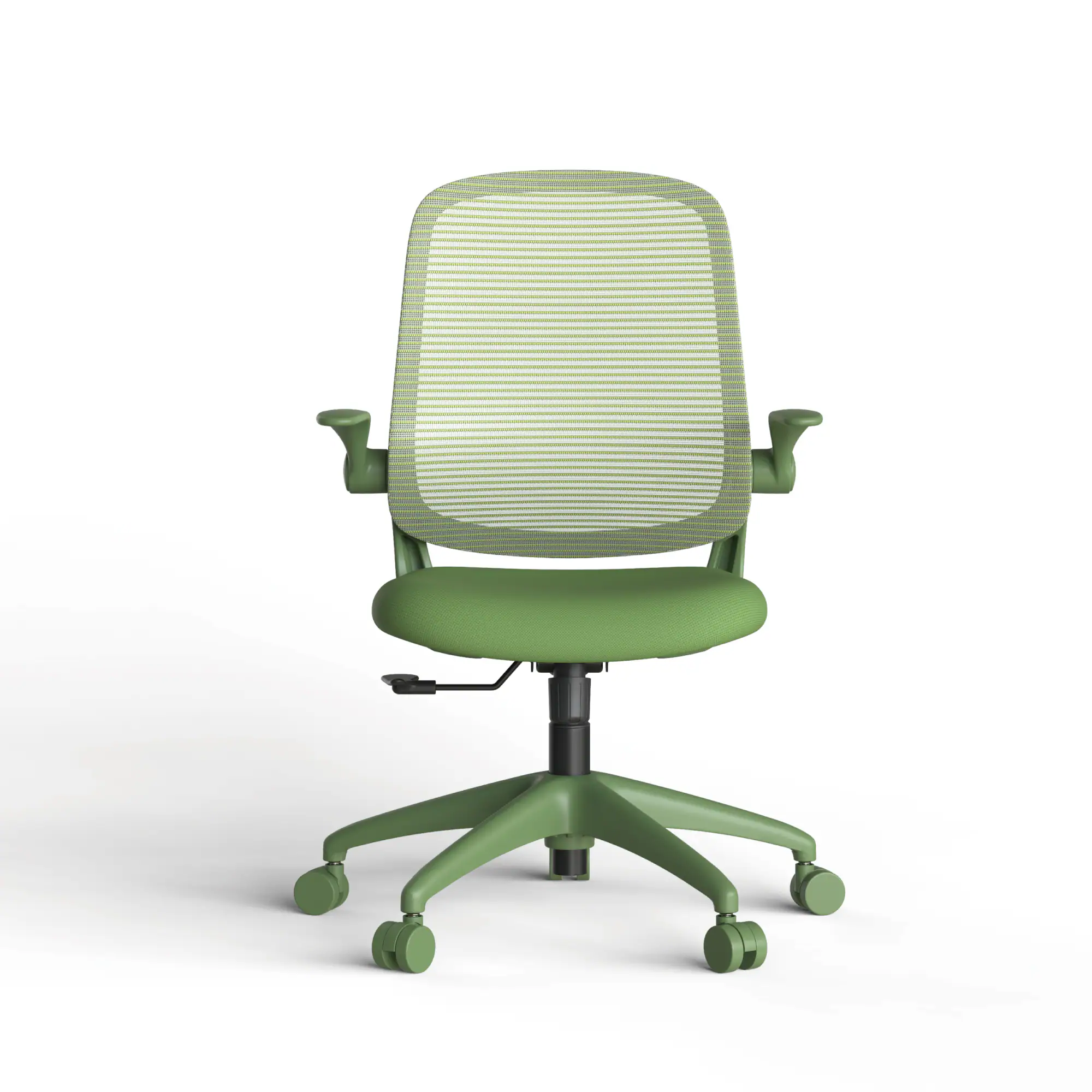 Alt View 1. Forest'nSky - Modern Ergonomic Office Chair – BIFMA Certified, 3D Flipping Arms, Fabric High-Back Executive Desk Chair, Green - Green.