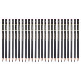 Unique Bargains - 24pcs Drawing Pencils, 10B Refill Sketch Pencils, Graphite Art Pencil Set Pro Lead for Painting, Shading, Office - Black