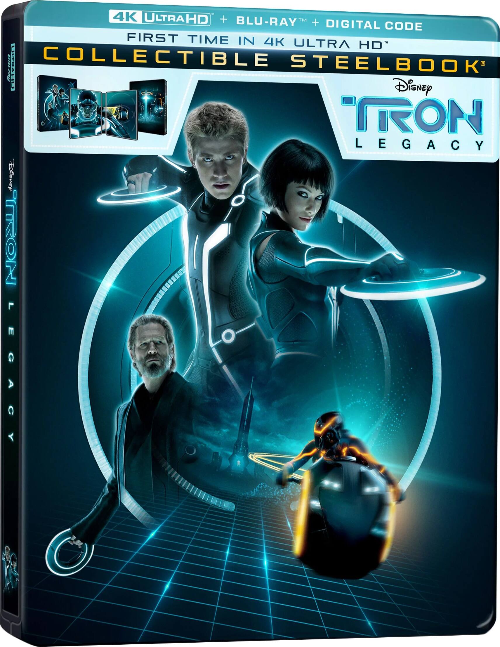 Alt View 1. Steelbook Tron: Legacy (4K UHD / Blu-ray + Digital) NEW.