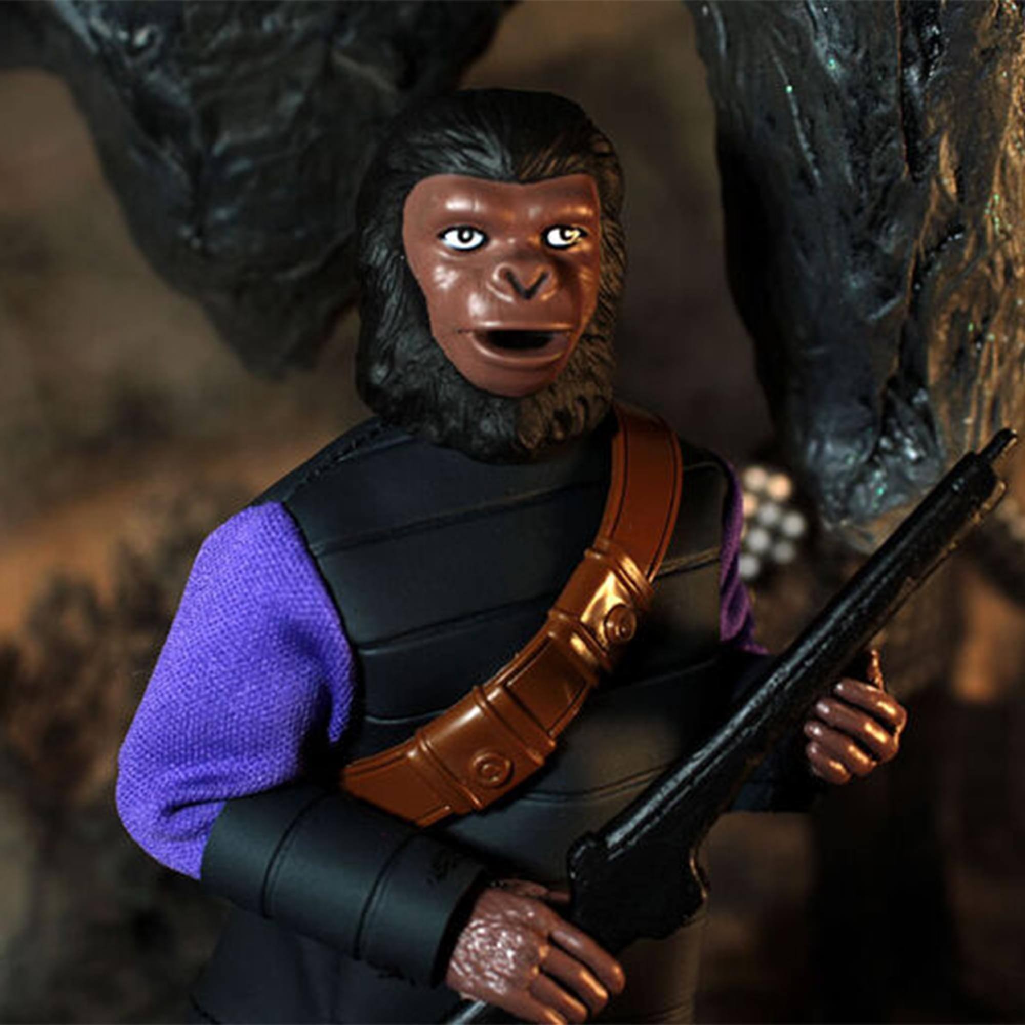 Alt View 3. Mego - Planet of the Apes Soldier Ape 8 Inch MEGO Action Figure - Multi-Colored.