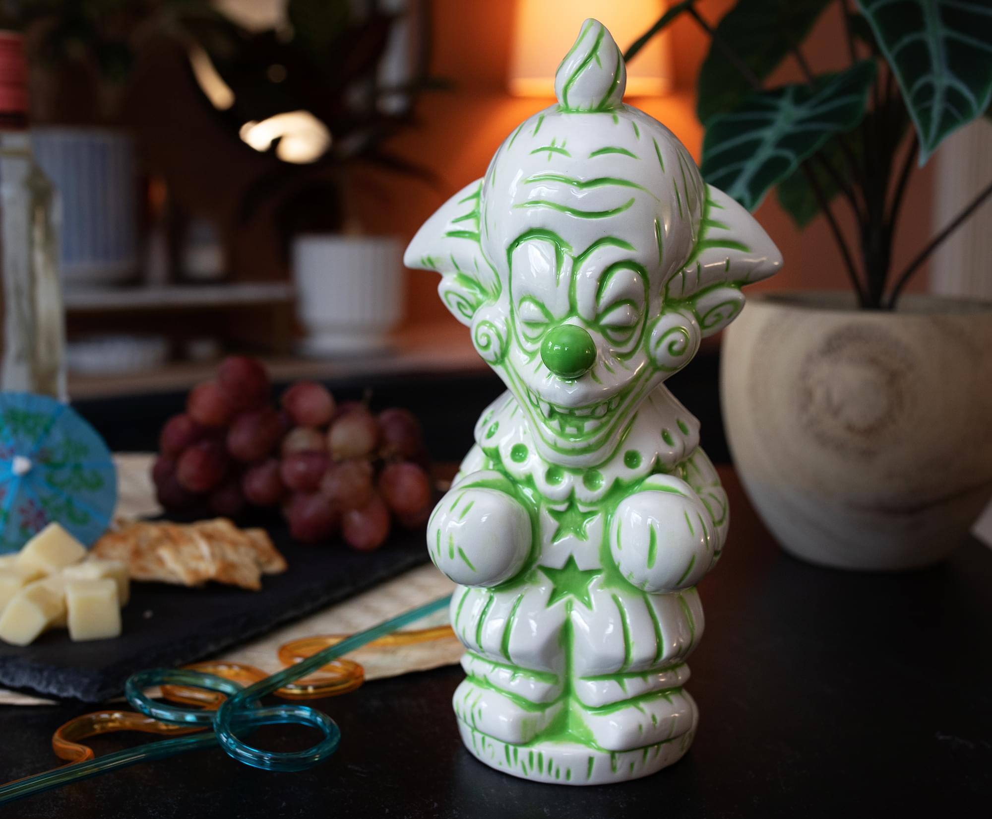 Alt View 2. Toynk - Geeki Tikis Killer Klowns From Outer Space Shorty Ceramic Mug | Holds 10 Ounces - Green.