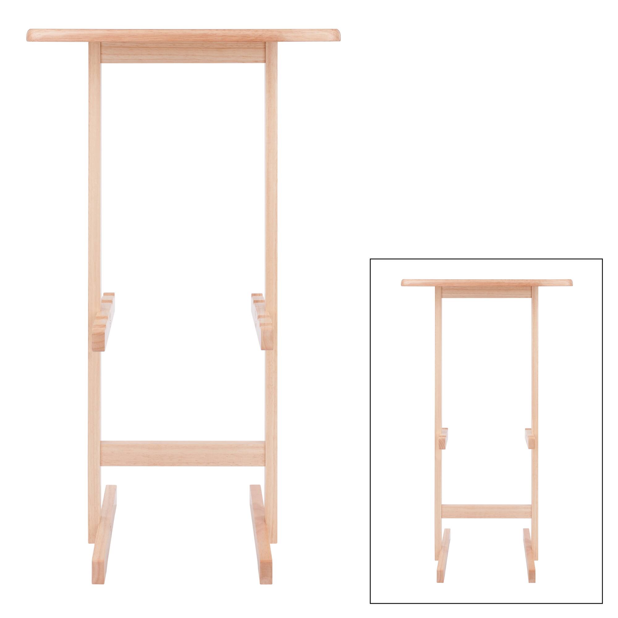 Alt View 1. Winsome Wood - Riley Snack Table Rack - Natural.