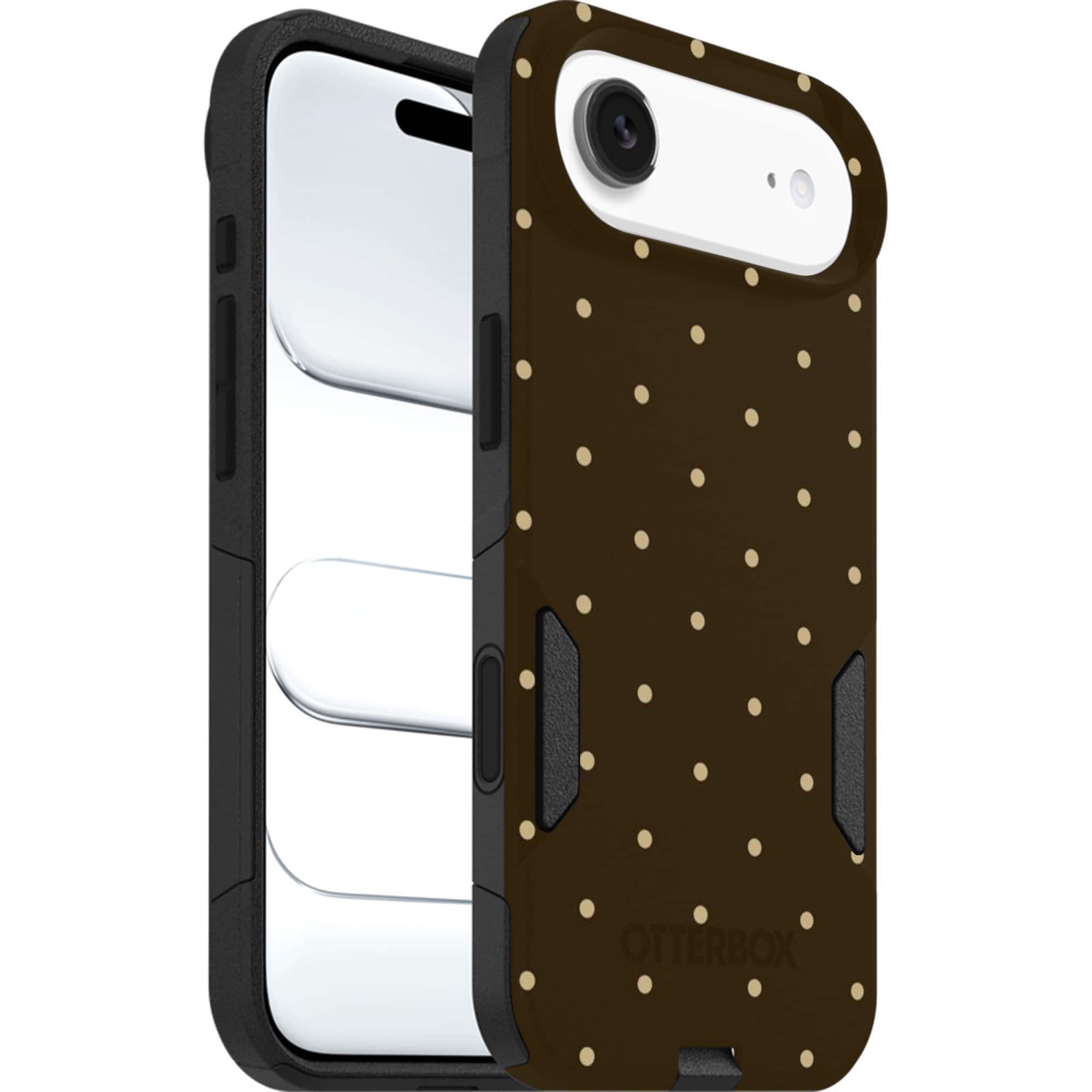 OtterBox - Artist Edition MagSafe Commuter Series Case for iPhone Air - Espresso Polka Dots