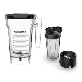 Bundle – FourSide Jar (75oz) & GO Travel Bottle (34oz) – Compatible with Blendtec Blenders - Clear