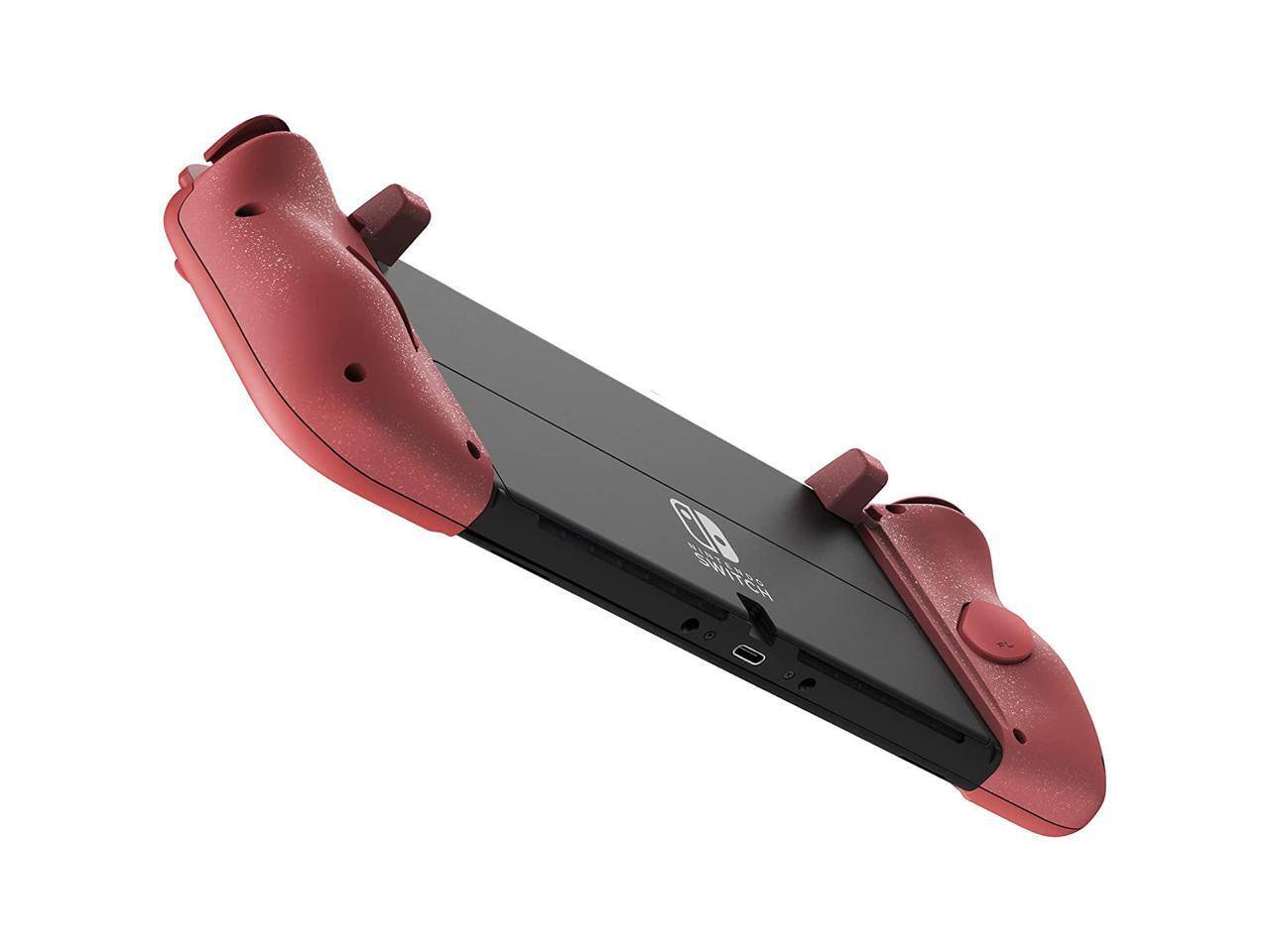 Alt View 2. Hori - HORI Nintendo Switch Split Pad Compact Controller for Handheld Mode - Apricot Red - Multicolor.