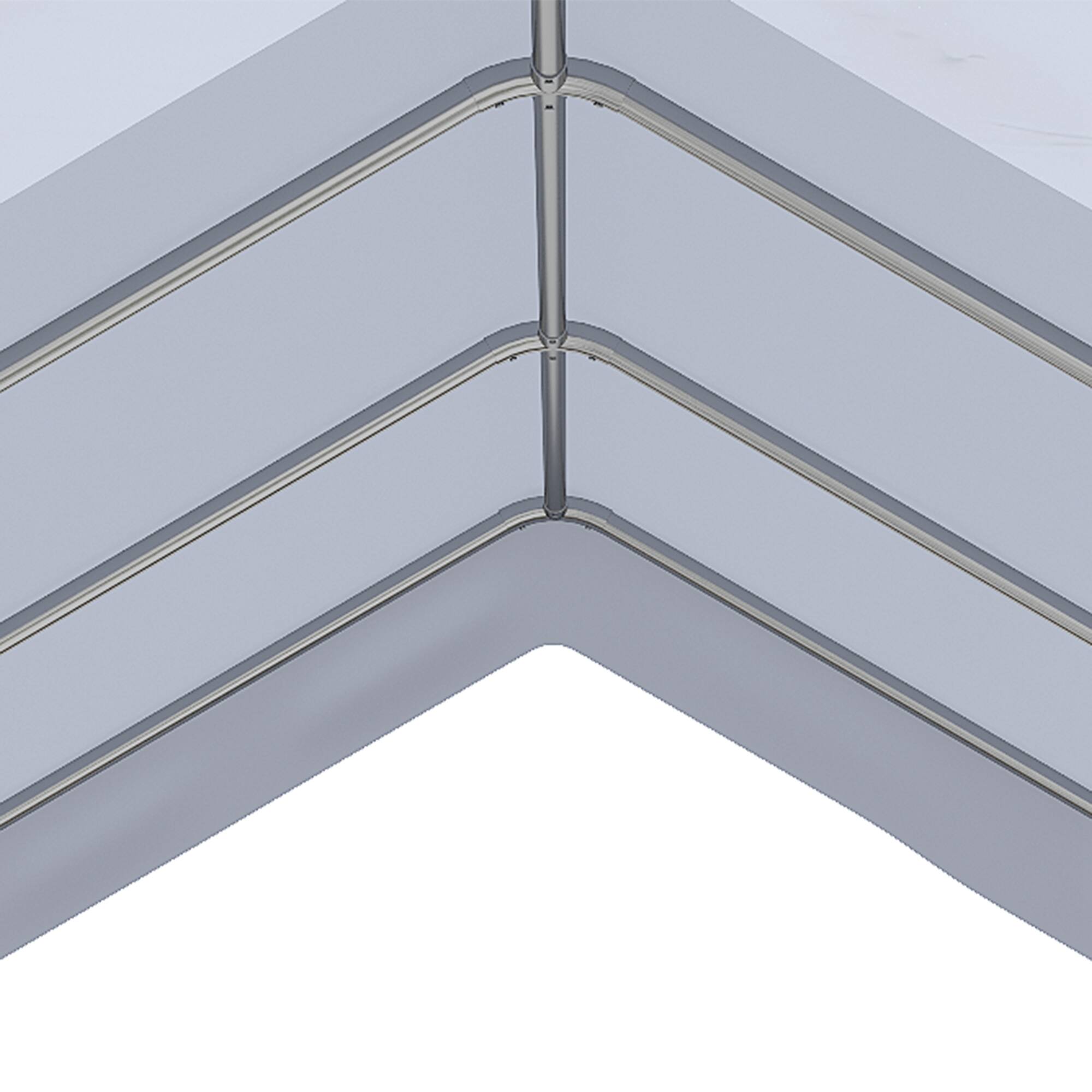 Alt View 8. Outsunny - 10' x 20' Party Tent and Carport, Height Adjustable Portable Garage, Outdoor Canopy Tent 8 Legs - White.