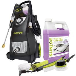 Sun Joe - Electric Pressure Washer, Accessories Kit, and Concentrated Cleaner - Black/Grey