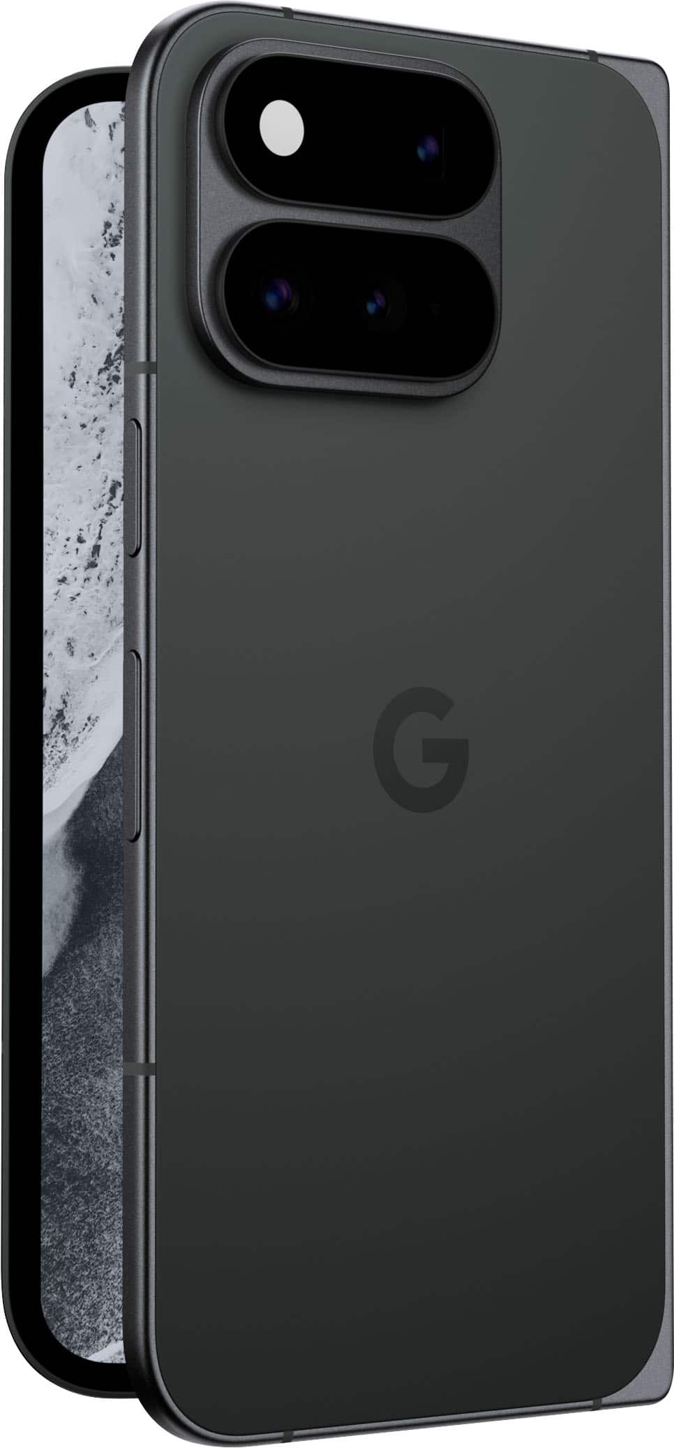 Front. Google - Pixel 11 Pro Fold 256GB (Unlocked) - Obsidian.