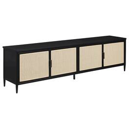 Coaster Co. of America - Amherst 4-door 78-inch Metal TV Stand Media Console - Black