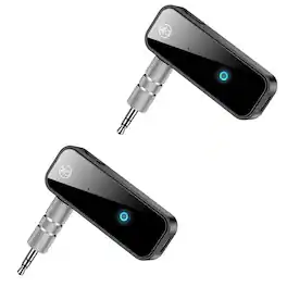 Stock Preferred - 2Pack USB Wireless Bluetooth 5.0 Transmitter Receiver - Black