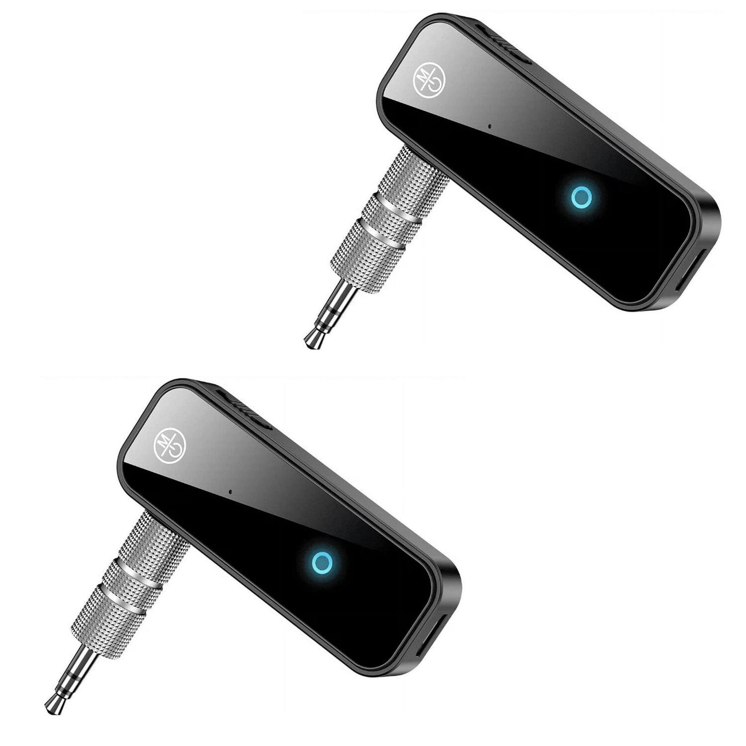Front. Stock Preferred - 2Pack USB Wireless Bluetooth 5.0 Transmitter Receiver - Black.