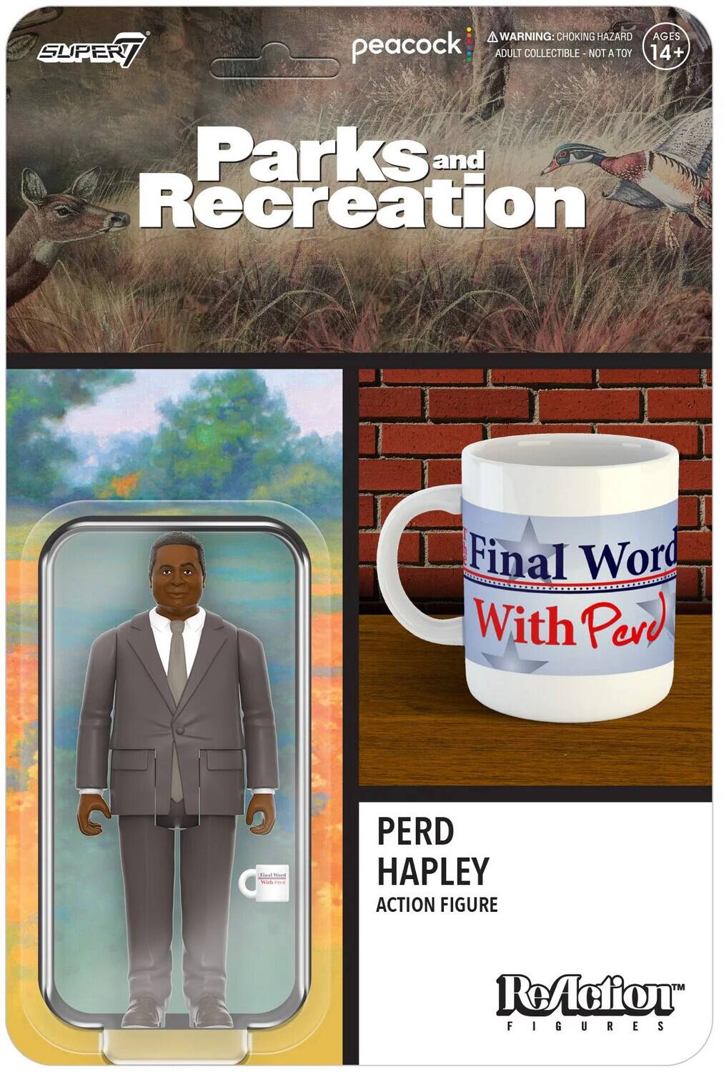 Super7 - Parks And Recreation - ReAction Wv3 - Perd Hapley - COLLECTIBLES