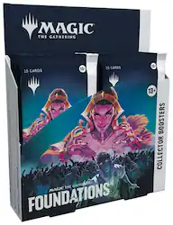 Wizards of The Coast - Magic: The Gathering Foundations Collector Booster Box - 12 Packs (180 Magic Cards) - Front_Zoom