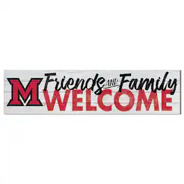 Jardine - Miami University RedHawks 10'' x 40'' Friends & Family Welcome Sign - White