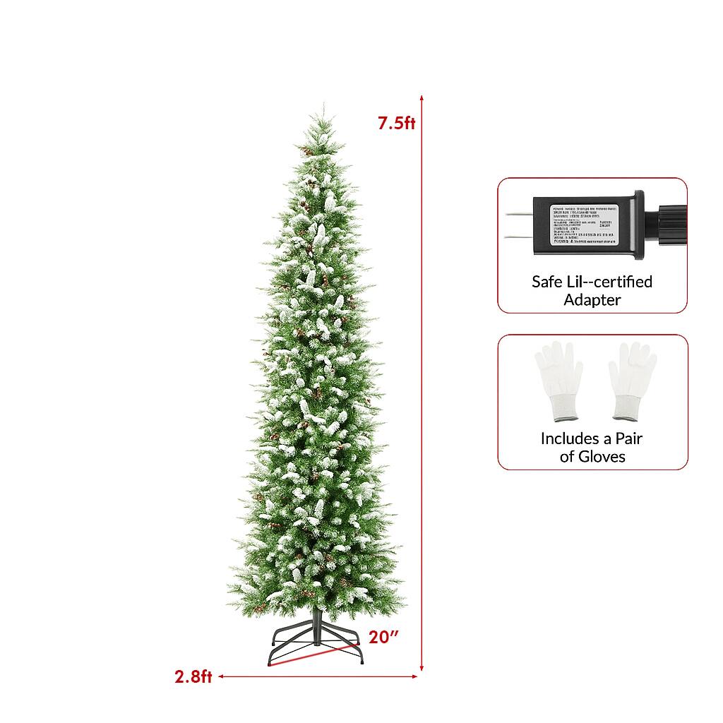 7.5ft  
20"  
2.8ft  

Safe Lil-certified Adapter  
Includes a Pair of Gloves