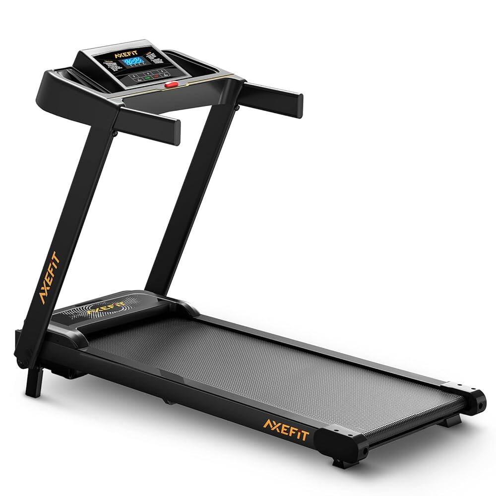 KERDOM - 15° Incline Treadmill with Touch Screen, Cup Holder, 7.6MPH Folding Treadmill Quiet Running Pad for Home Jogging, 2.5HP - Black