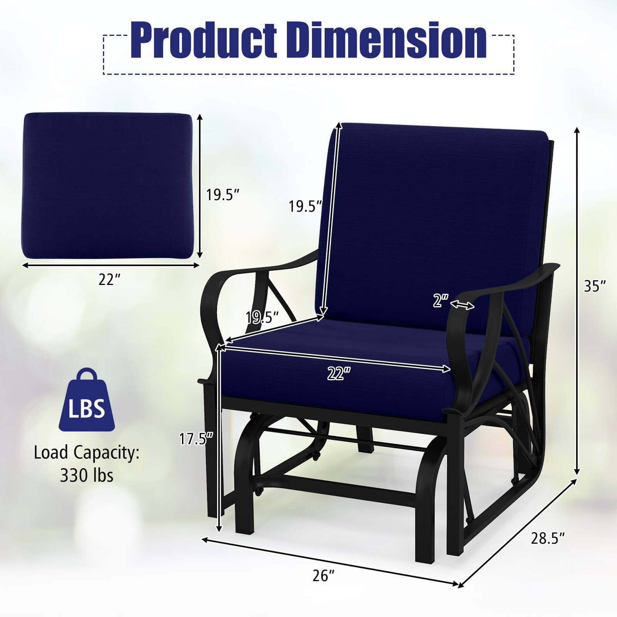 Product Dimension: 19.5" x 19.5" x 22" x 19.5" x 2" x 35" x 22"
Load Capacity: 330 lbs
17.5W
28.5"
26"