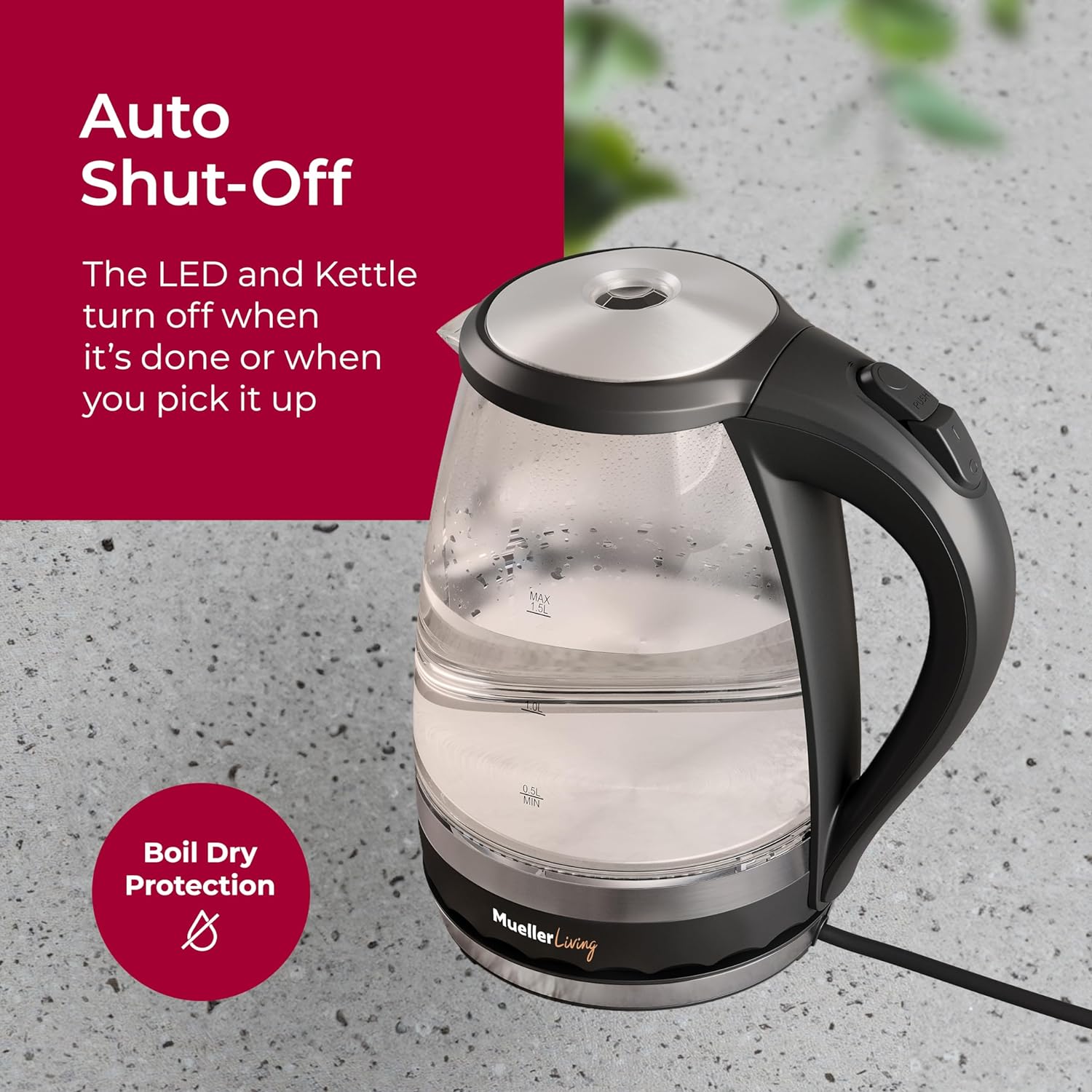 MuellerLiving Glass Kettle - Thumbnail 5