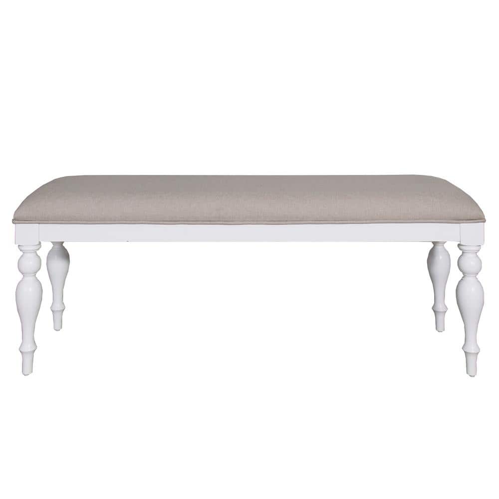 Liberty Furniture Industries - Summer House Bench (RTA) in Oyster - White