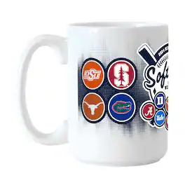 Logo Brands - 2024 NCAA Women's Softball College World Series 15oz. Sublimated Mug - White