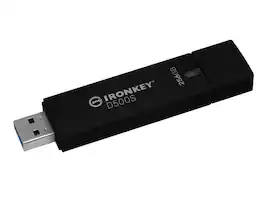 Kingston - IronKey D500S 256GB USB 3.2 Gen 1 Type A Flash Drive IKD500S256GB - Black
