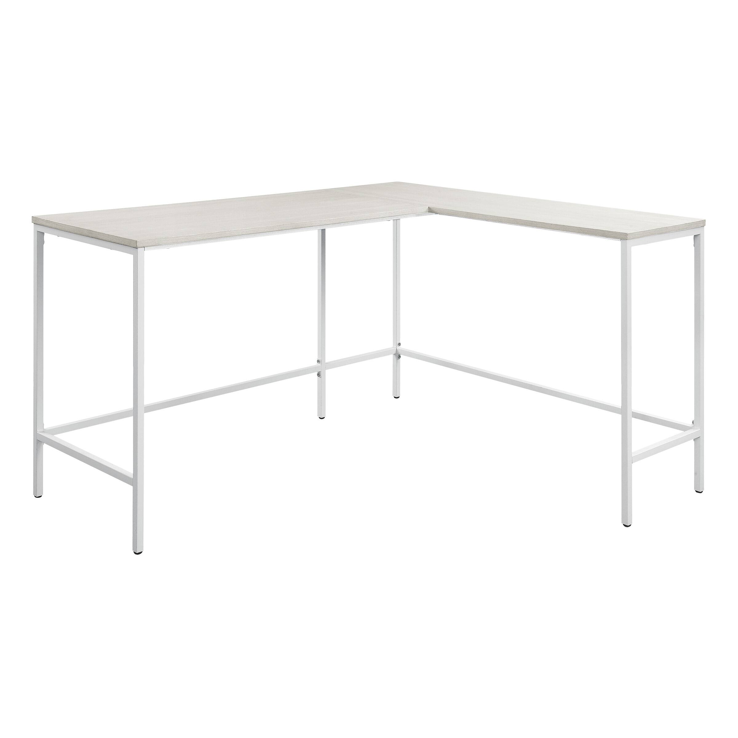 Angle. OSP Home Furnishings - Contempo L-Shaped Desk - White Oak.