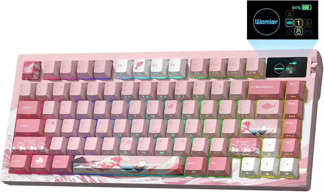 94% A Womier WIN 1 a BT1 F1 F2 F3 F4 F5 F6 F7 F8 F9 F10 F11 F12 04% A Womier - 1 A B 2 # 3 $ 4 % 5 A 6 7 8 9 0 O O Backspace Del Del Tab Q W E R T Y U I O P { I ) 1 End Tab Q W A T Y U I O P I 1Y \I End Caps A S D F G H J K L : Pgu Caps 0 Shift O A Z Z S x K U C - F V V G B H N - J M M K < L 3 / ? 1? Shift PG Pgd PG Ctrl A11 A11 Fn Ctri Win All HA