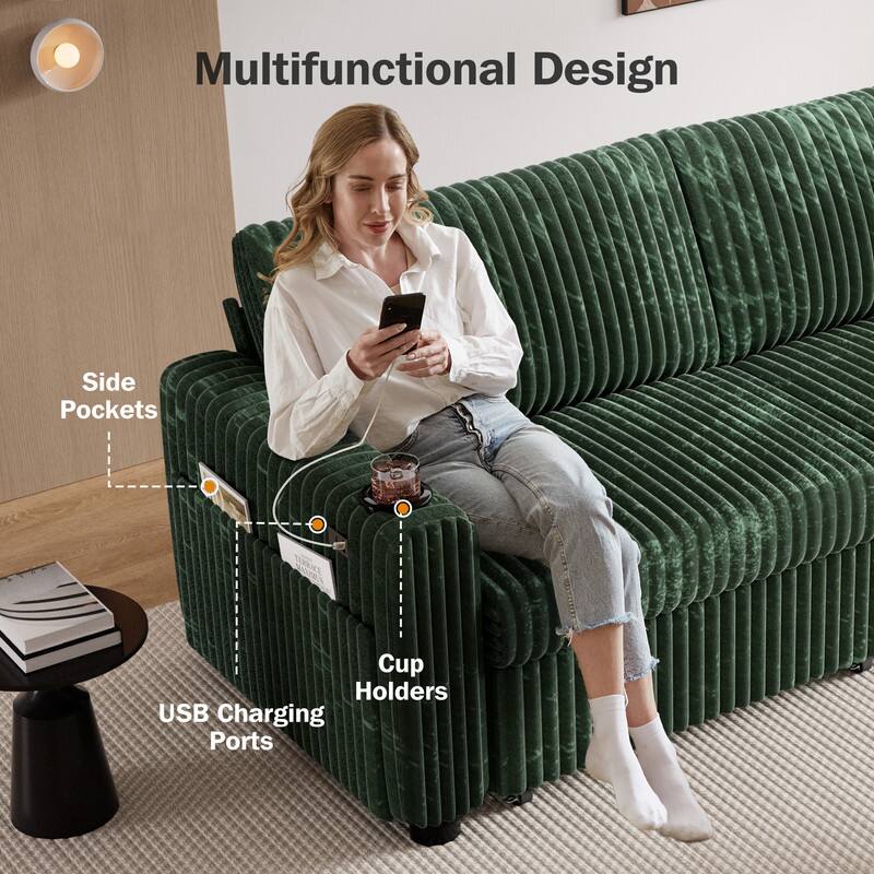 Multifunctional Design

Side Pockets

Cup Holders

USB Charging Ports