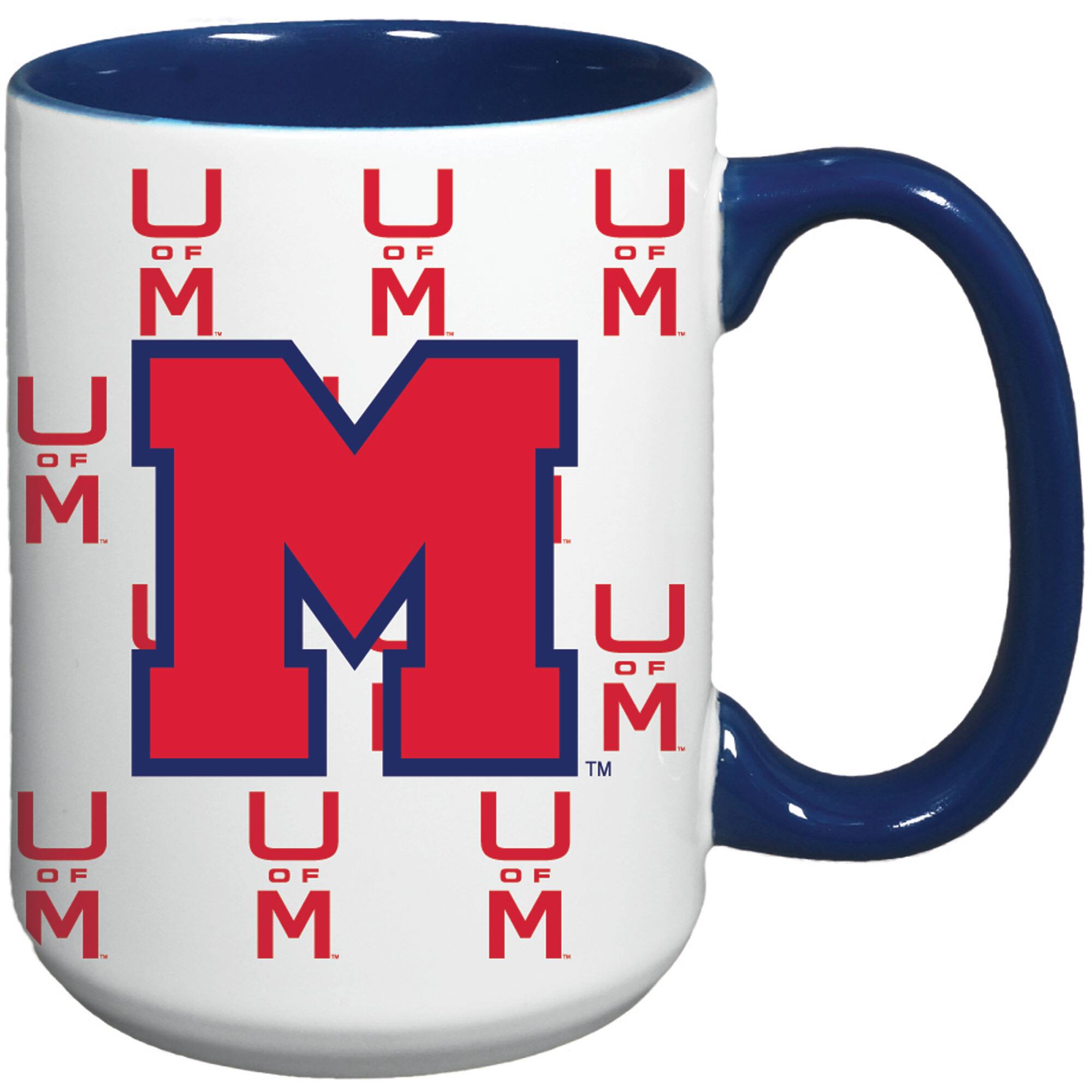 Alt View 1. Indigo Falls - Ole Miss Rebels 15oz. Vintage Repeat Java Mug - Multicolor.