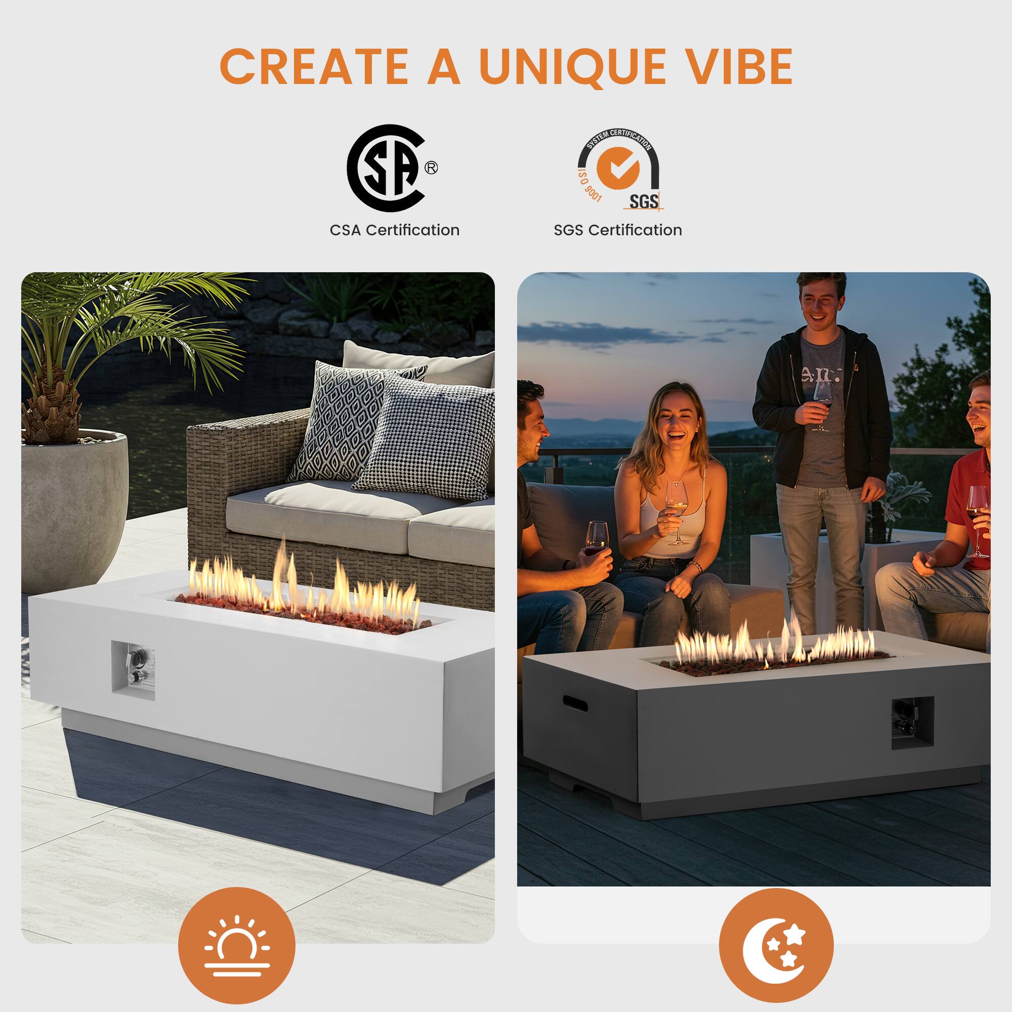 CREATE A UNIQUE VIBE

CSA Certification

SGS Certification