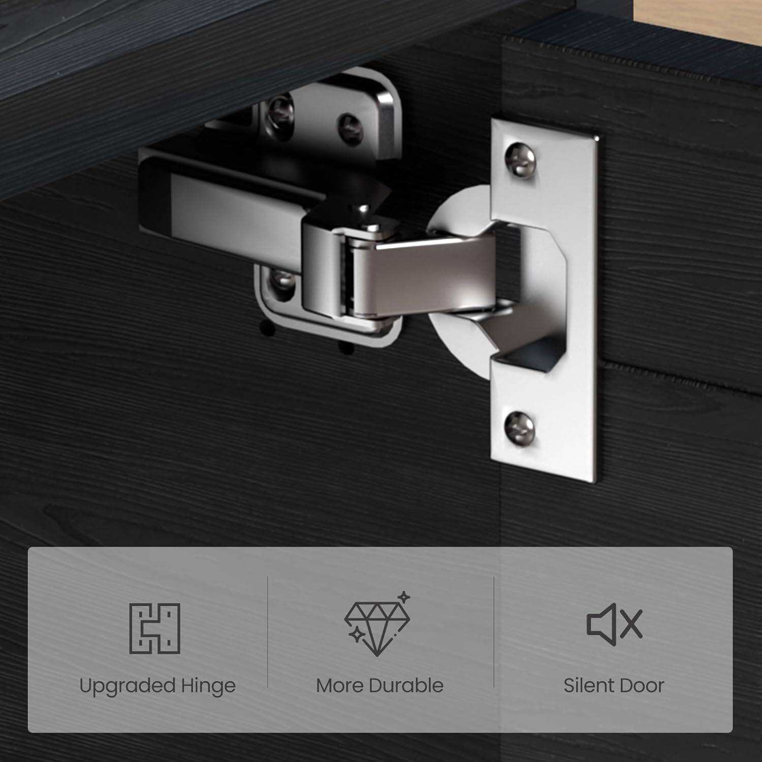 Upgraded Hinge  
More Durable  
Silent Door