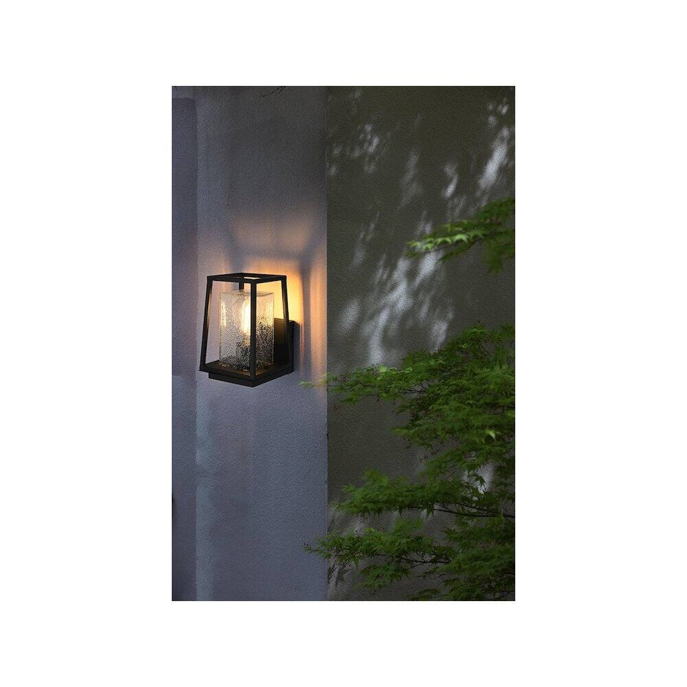 Alt View 4. Elegant Lighting - Lehigh 7 inch Outdoor Pendant in Black - Black.