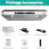 Package Accessories
- Baffle Filter x 3
- 6" Round Vent Adapter
- Rectangle Vent Adapter
- Installation Manual
- Hardware kit
- Remote control