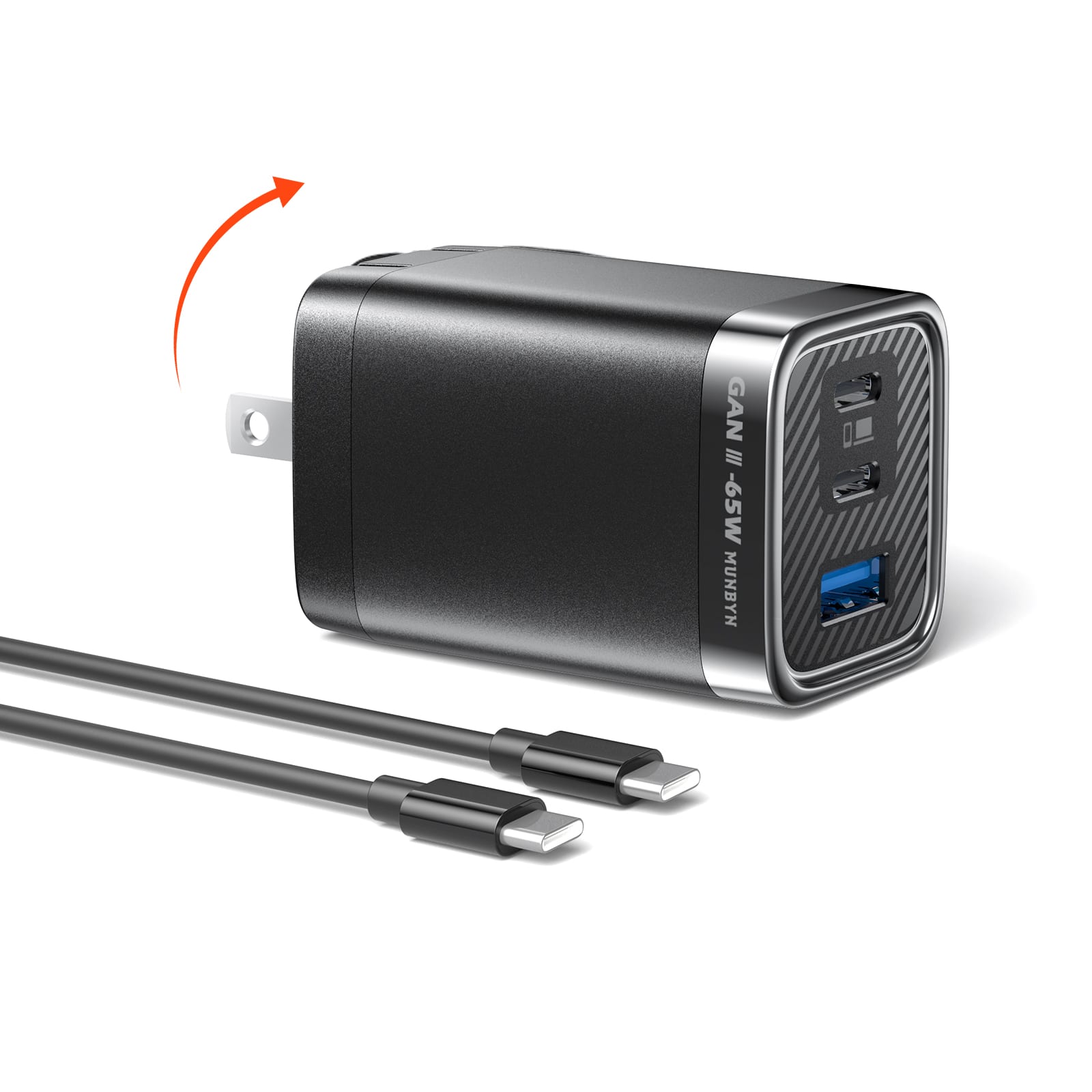 MUNBYN - NexGo™ 65W GaN III USB C Charger Block price history on PriceWatchPro