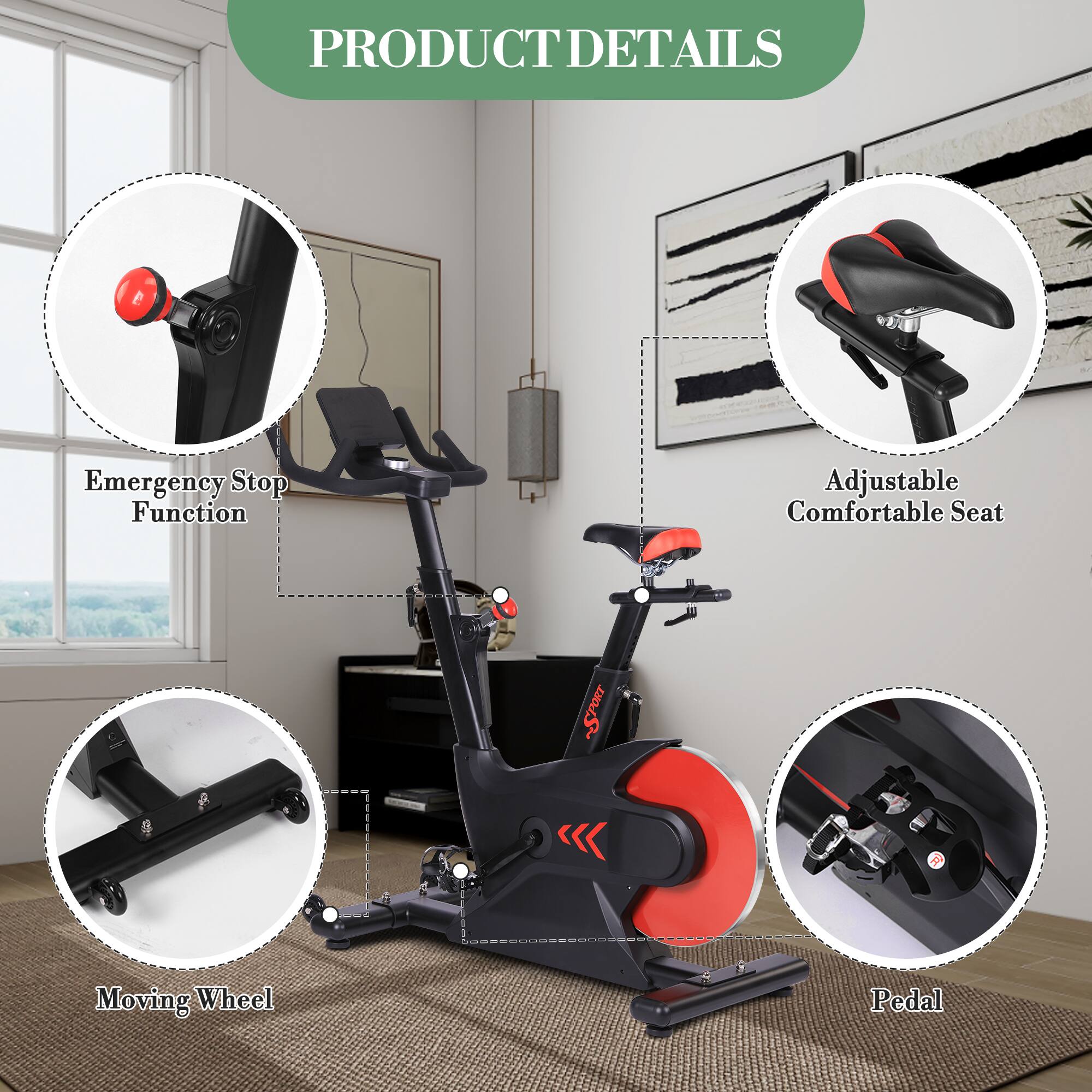 PRODUCT DETAILS

- Emergency Stop Function
- Adjustable Comfortable Seat
- Moving Wheel
- Pedal