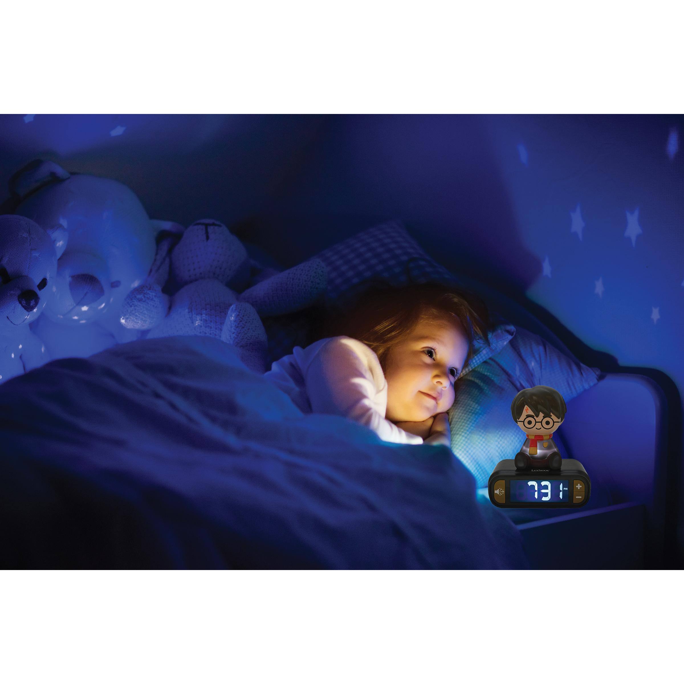 Alt View 6. Lexibook - Harry Potter Digital Alarm Clock with 3D Night Light & Sound Effects - MULTICOLOR.