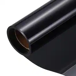 Unique Bargains - PET Privacy Window Film, One-Way Mirror Reflective Heat Control Self-Adhesive 31.5x9.8ft - Black