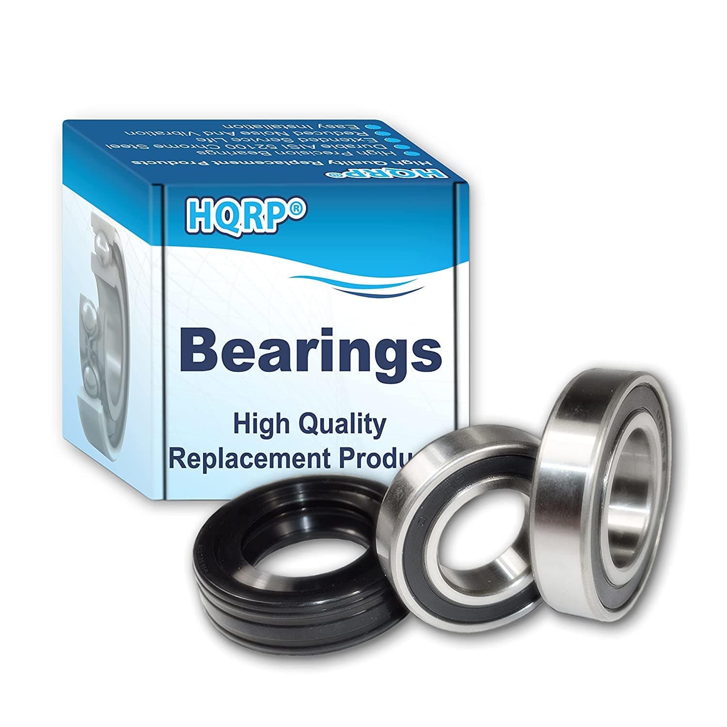 HQRP - Front Load Washer Tub Bearing and Seal Kit - compatible with Whirlpool Duet Sport WFW9050XW, WFW9150WW
