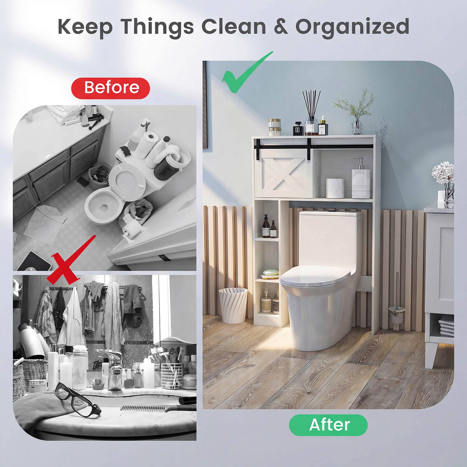 Keep Things Clean & Organized

Before

After