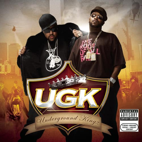 Sure, here is the corrected and grouped text:

---

**The Roof of the World**

**UGK**  
Underground Kings

**Parental Advisory**  
Explicit Content

**Strong Sexual Language**  
**Violent Content**

---