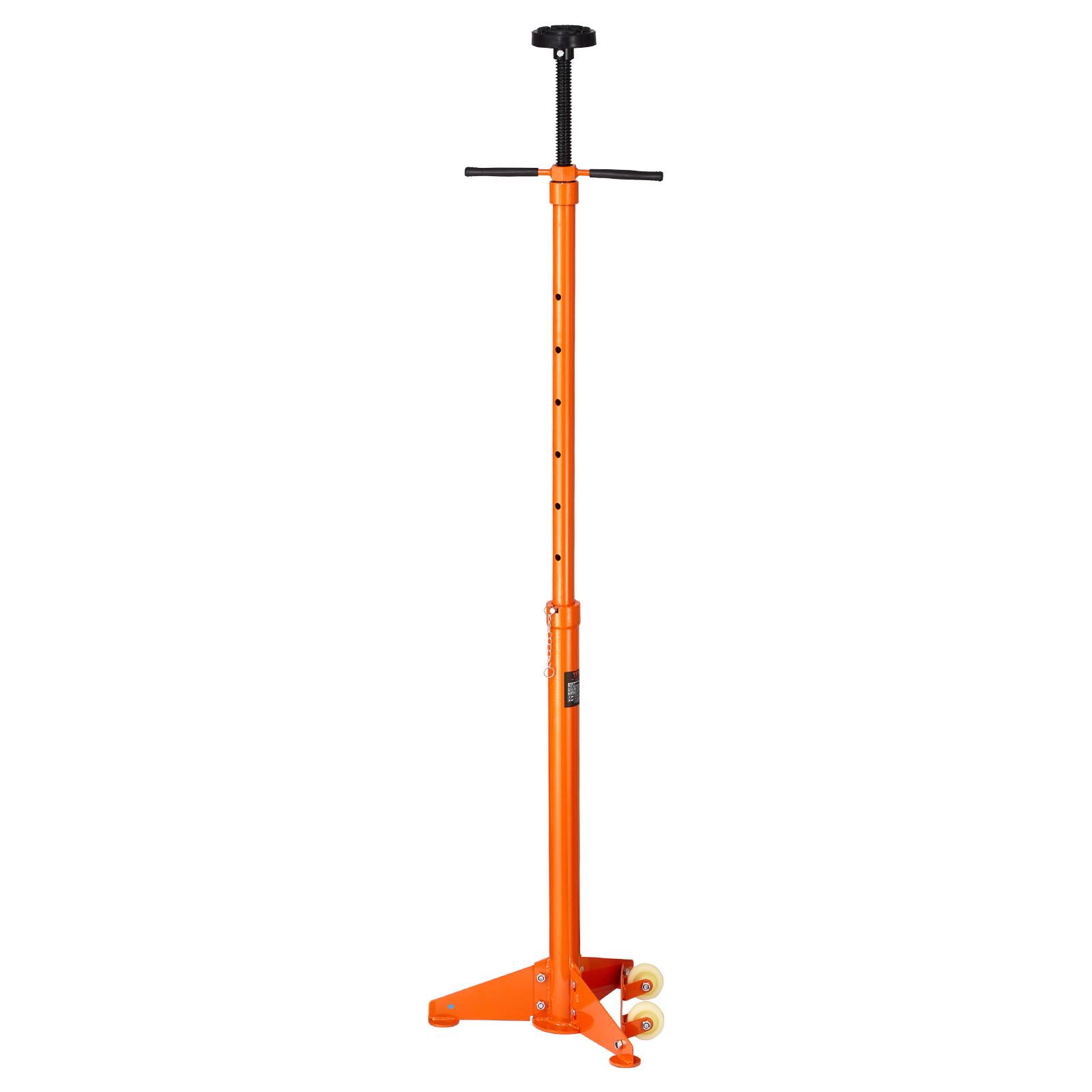 Alt View 5. VEVOR - Underhoist Support Stand, 3/4 Ton Capacity Under Hoist Jack Stand, Lifting from 38.4 to 75.4 in, Bearing Mounted Spin - Orange.