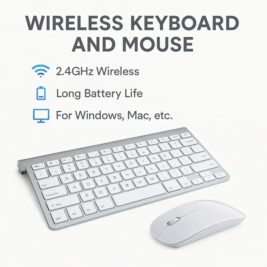 Sanoxy Mini Wireless Keyboard and Mouse Combo for Windows