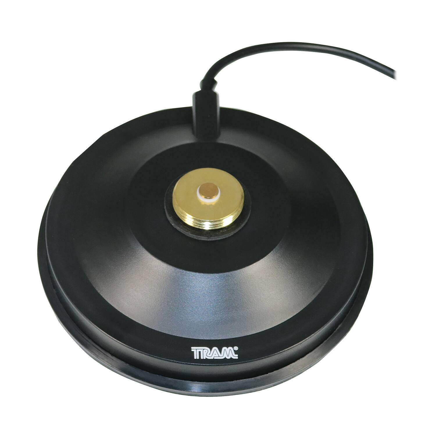 Alt View 6. Tram - 5-1/2-Inch ABS NMO Magnet Mount with RG58 Coaxial Cable and UHF PL-259 Connector - Black.