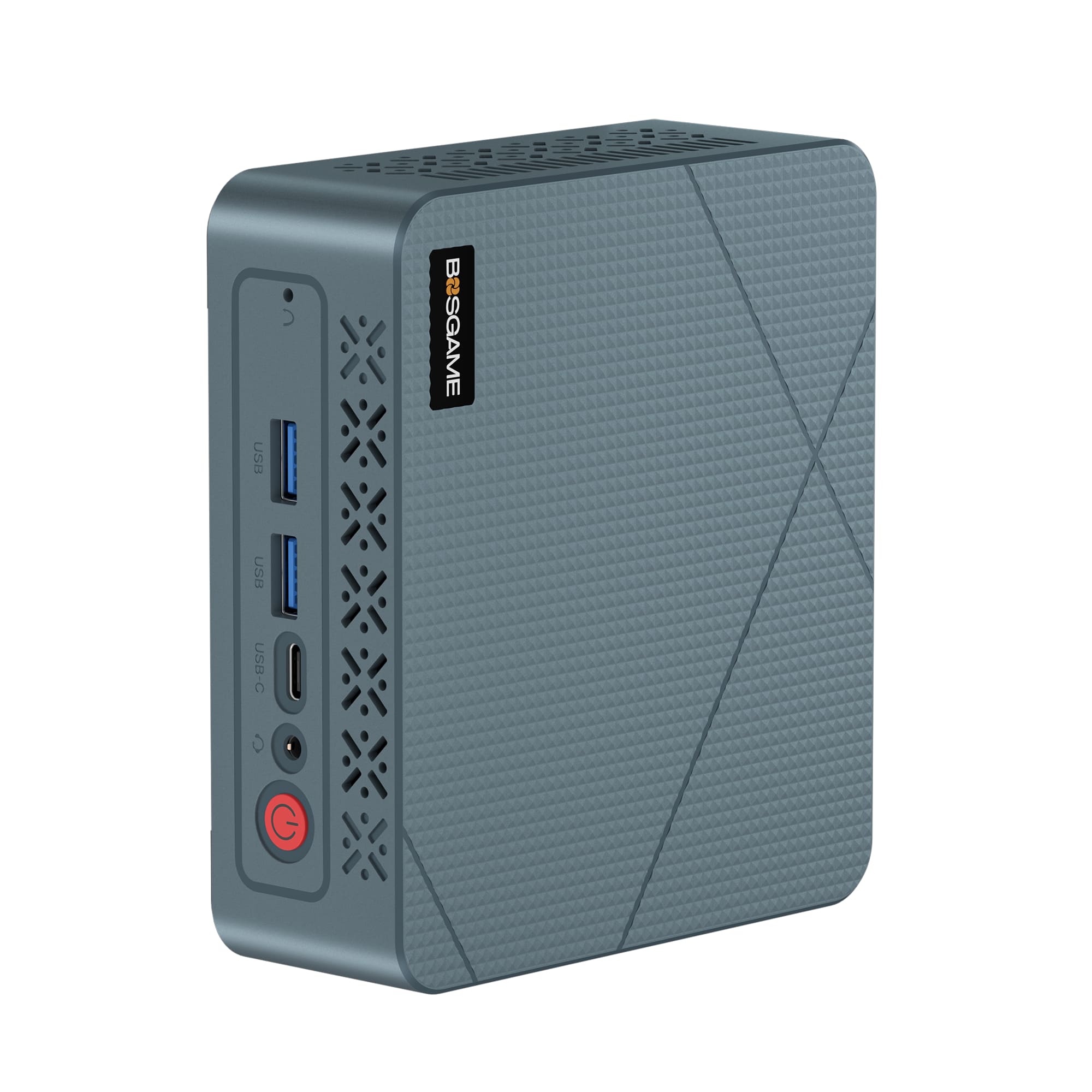BOSGAME - E2 PLUS Mini PC AMD Ryzen 5 3501U, 8GB DDR4 RAM, 256GB SATA SSD - Blue