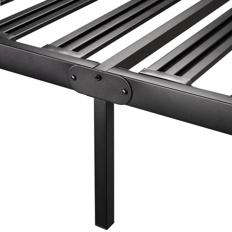 Left. Hivvago - Hivvago California King Metal Platform Bed Frame with Heavy Duty Slats - Black.