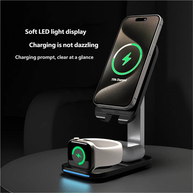 Soft LED light display  
Charging is not dazzling  
Charging prompt, clear at a glance  
75% Charged
