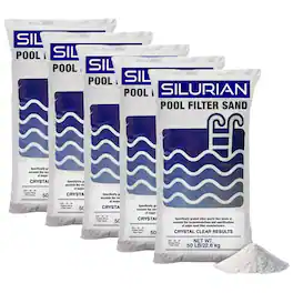 U.S. Silica - 5 Pack SILURIAN 20 Grade Pool Filter Sand for Optimal Filtration
