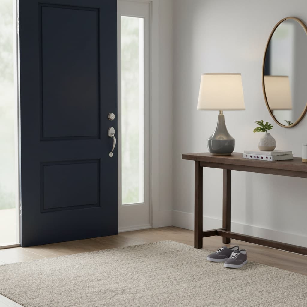 Alt View 3. FINEAK - Set of 2 18.63” Ceramic Table Lamps - Modern Nightstand Lamps with Rocker Switch & LED Bulbs (Grey) - ‎Grey;White.