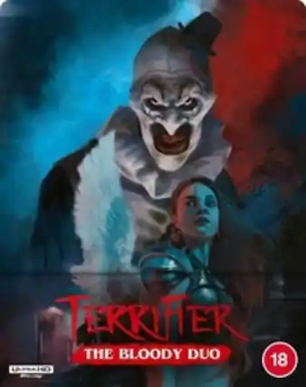 Front. Terrifier: The Bloody Duo (Terrifier / Terrifier 2) (Steelbook) - 4K Blu-Ray.